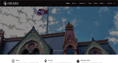 Desktop Screenshot of friarsseniorsociety.com